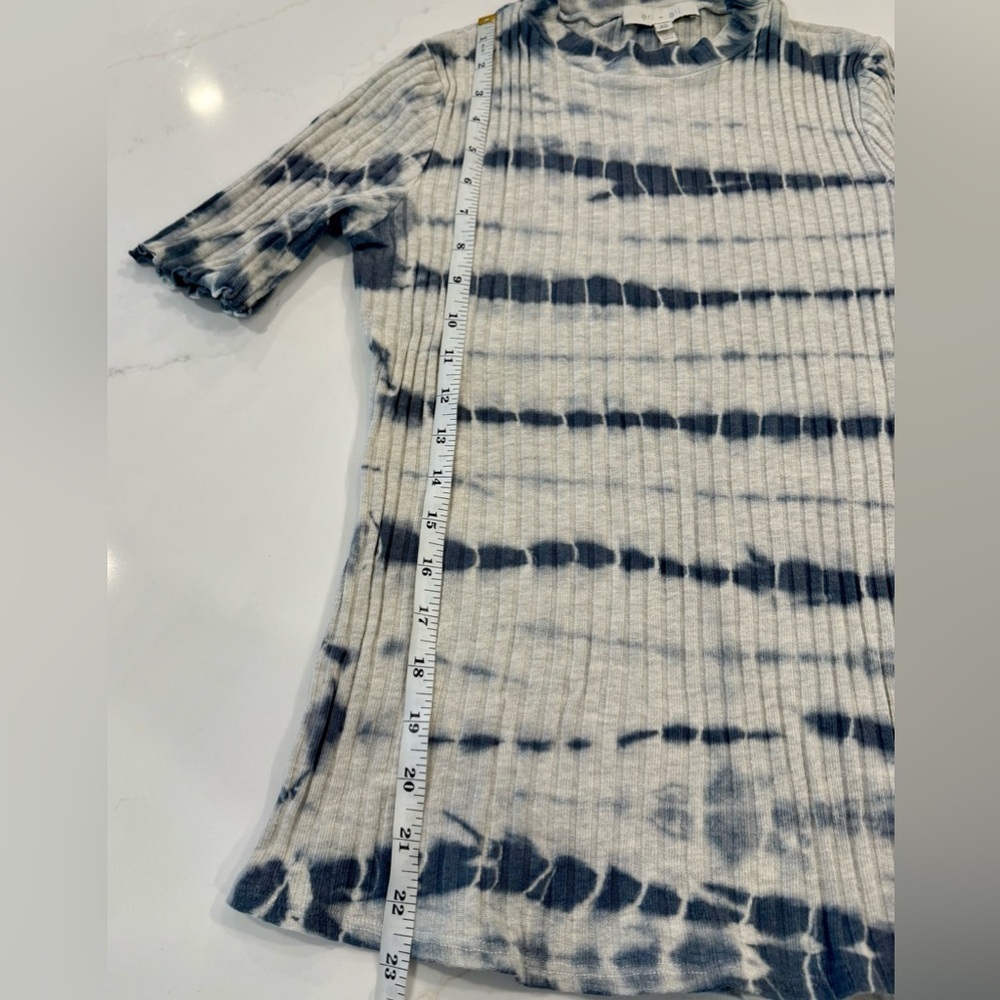 Anthropologie eri + alli Reed mock neck top tie dye - Picture 8 of 10